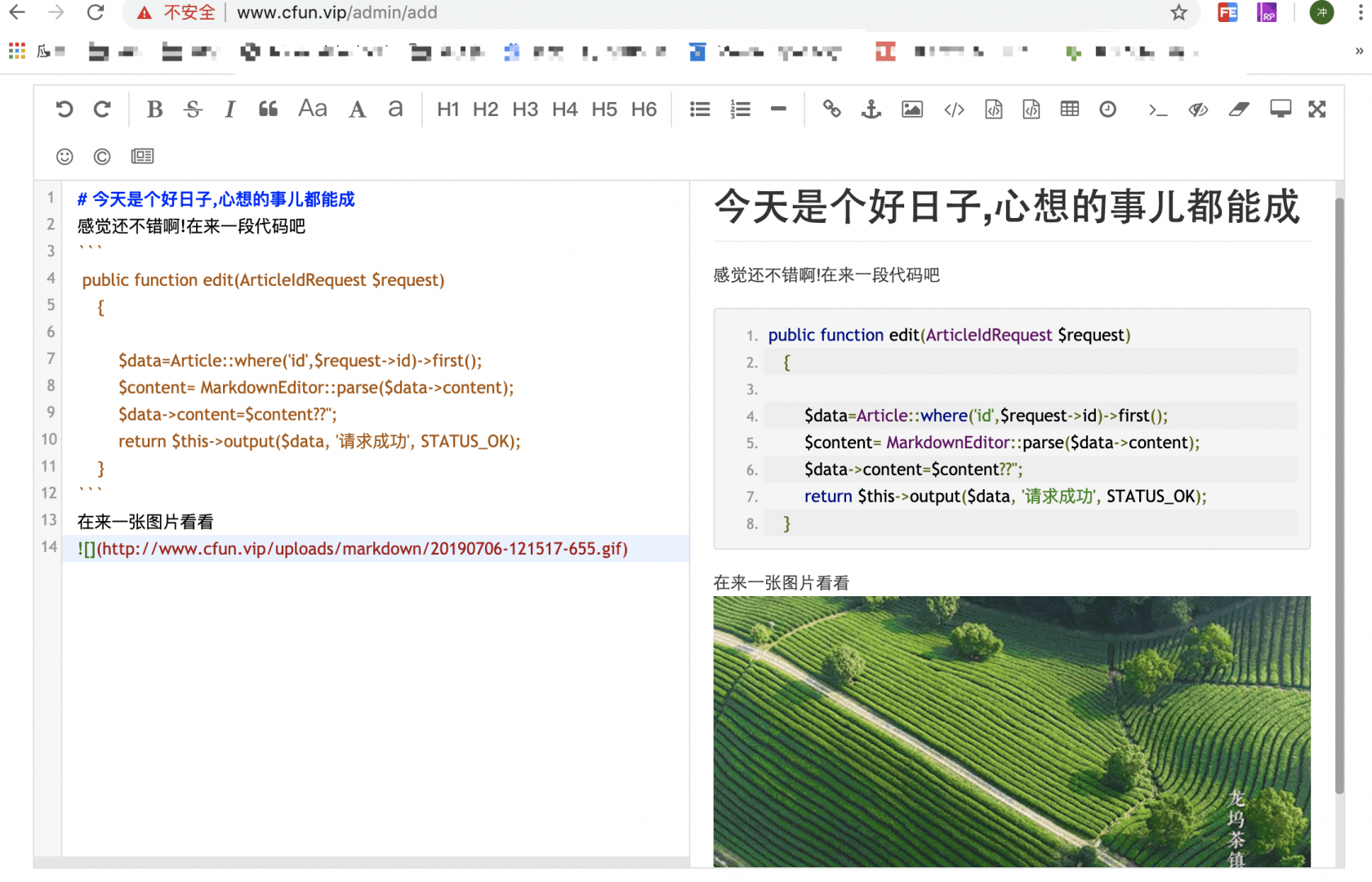 Laravel 融合 Markdown 做部落格書寫後臺案例