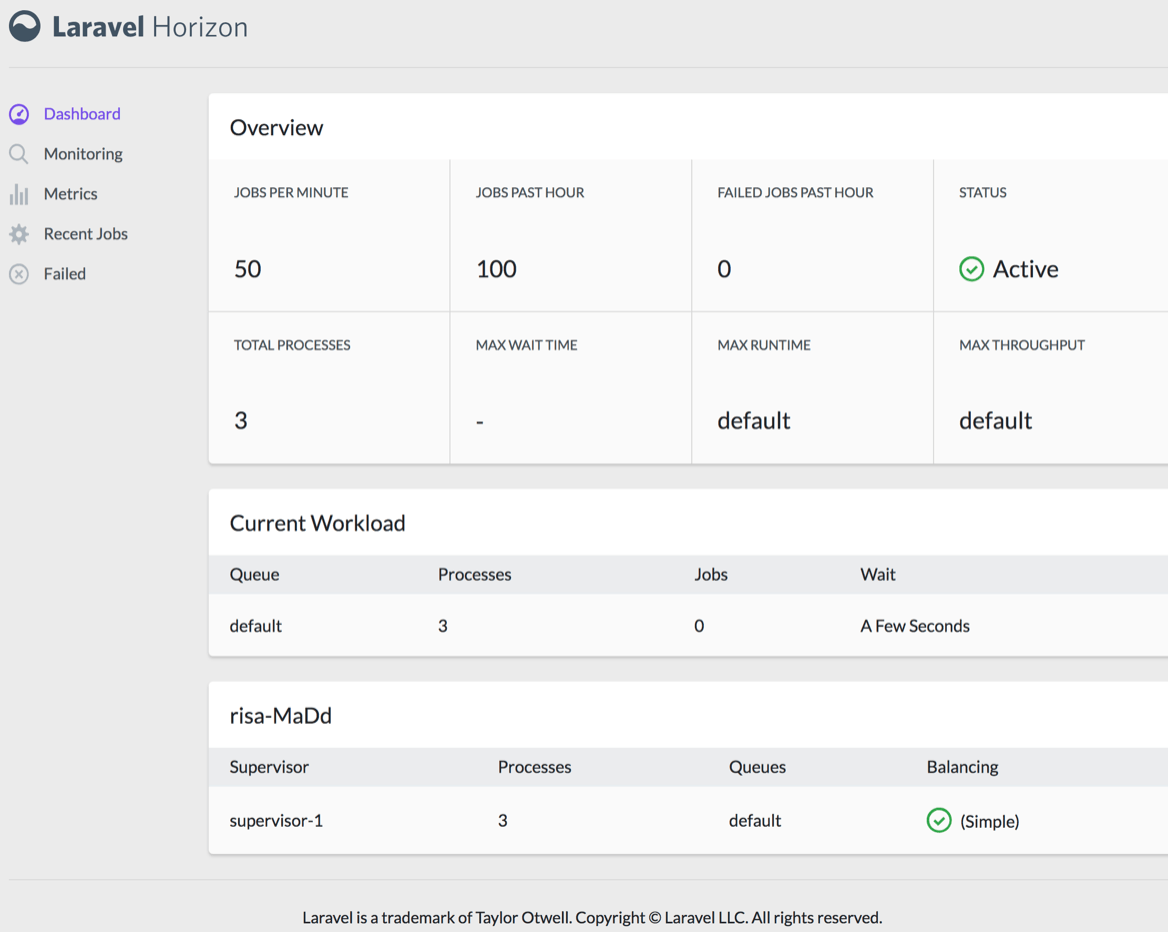 Laravel-Horizon【佇列監控】