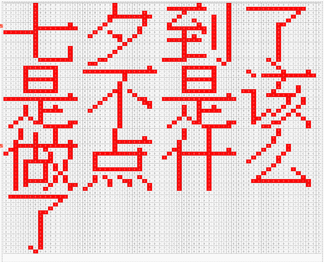 php 文字生成點陣圖