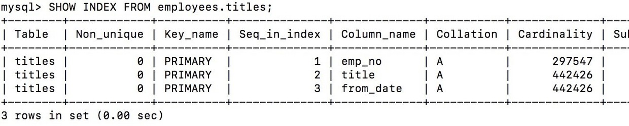 MySQL 索引使用策略及優化