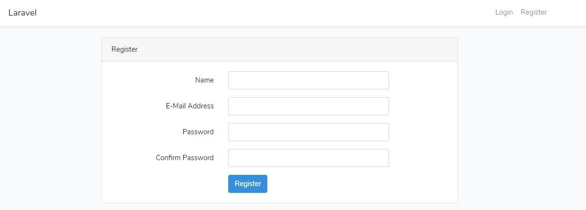 Laravel5.8 入门系列二，快速实现用户注册登录功能