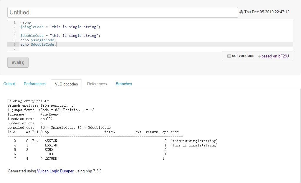 PHP7.3.0 字符串分析