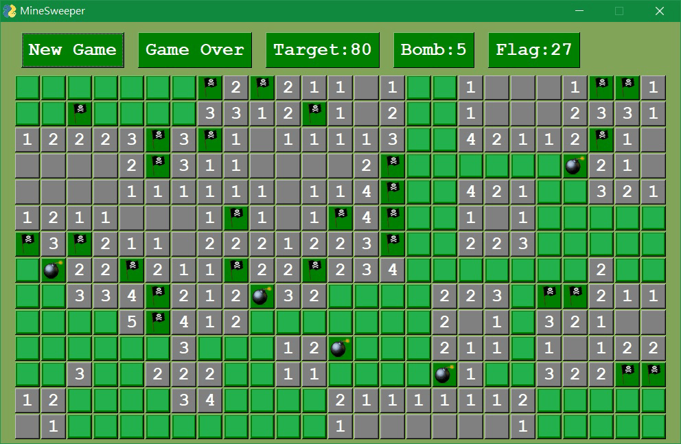 002.07  MineSweeper - PsSimleGUI 的應用