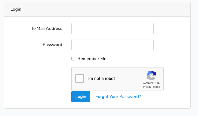 注册页面包含reCAPTCHA人机验证办法