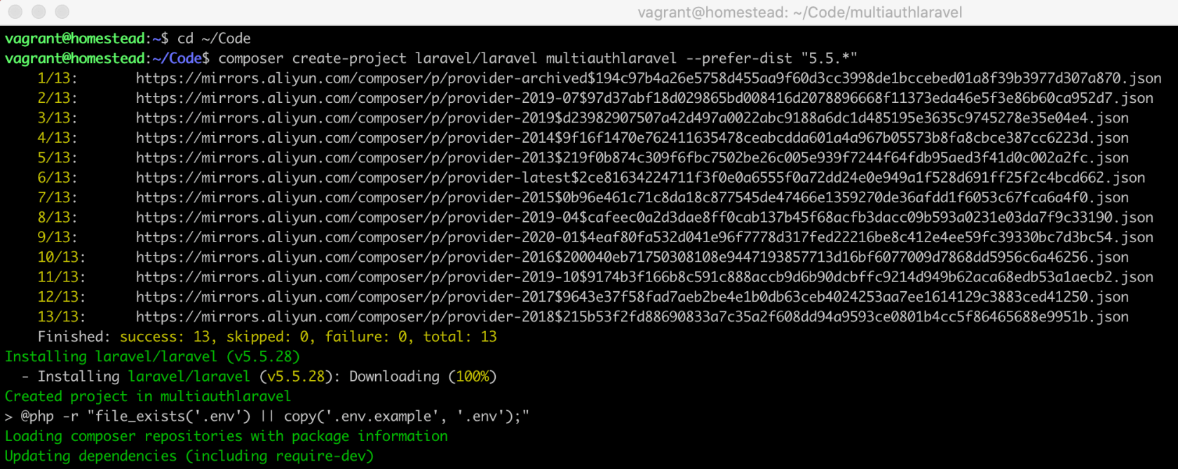 Laravel多使用者多表登陸的第三方擴充套件包passport-multiauth（二）