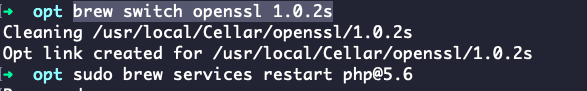 mac dyld: Library not loaded: /usr/local/opt/openssl/lib/libcrypto.1.0.0.dylib 解决方法