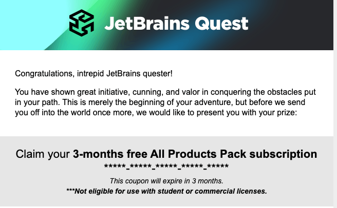 做 JetBrains 解谜游戏，免费使用全家桶！