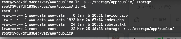 Laravel在Docker环境下访问storage静态资源404问题解决