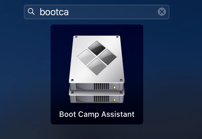 启动Boot Camp Assistant