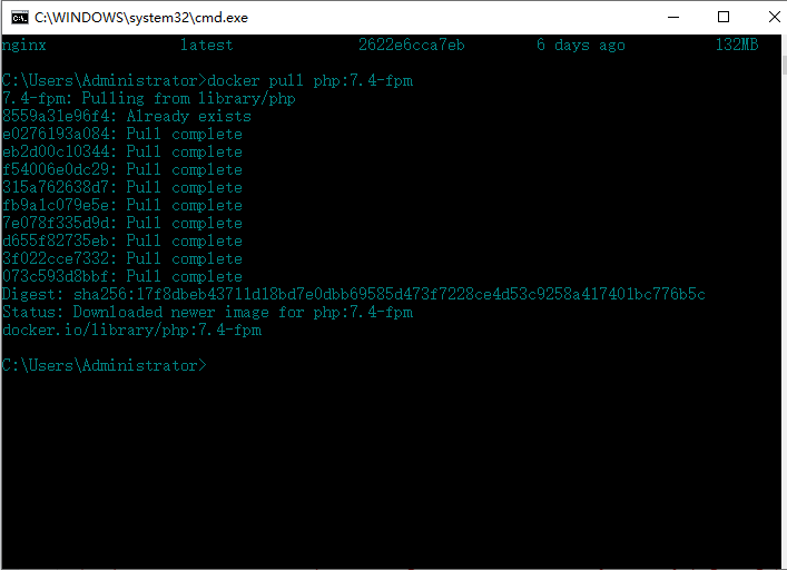 Docker 搭建 多容器组合服务(nginx + php)