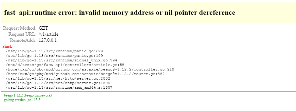 beego框架，使用orm的All方法，提示：runtime error: invalid memory address or nil pointer dereference