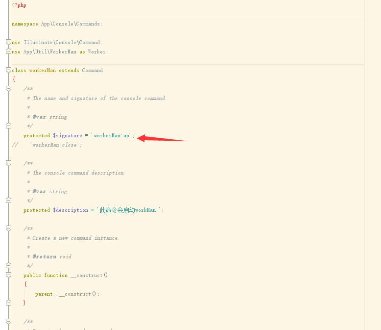 如何使自定义 artisan 命令在 php artisan list 时显示多个