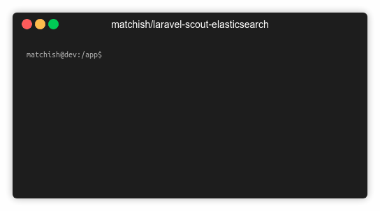 matchish/laravel-scout-elasticsearch