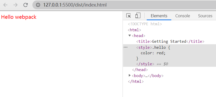 webpack 学习笔记：引入 CSS
