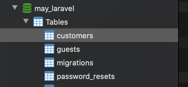 laravel 建立資料表