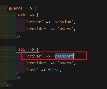 laravel passport 如何生成 token？