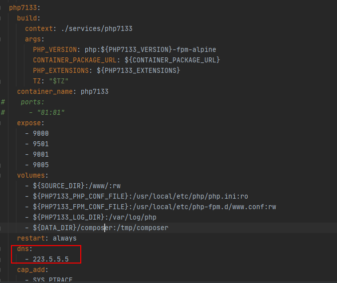 关于docker的php容器配置DNS后xdebug捕捉不到的问题