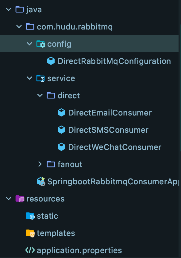 RabbitMQ - SpringBoot 案例 - direct 模式