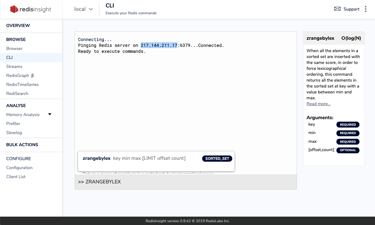 redisinsights-CLI