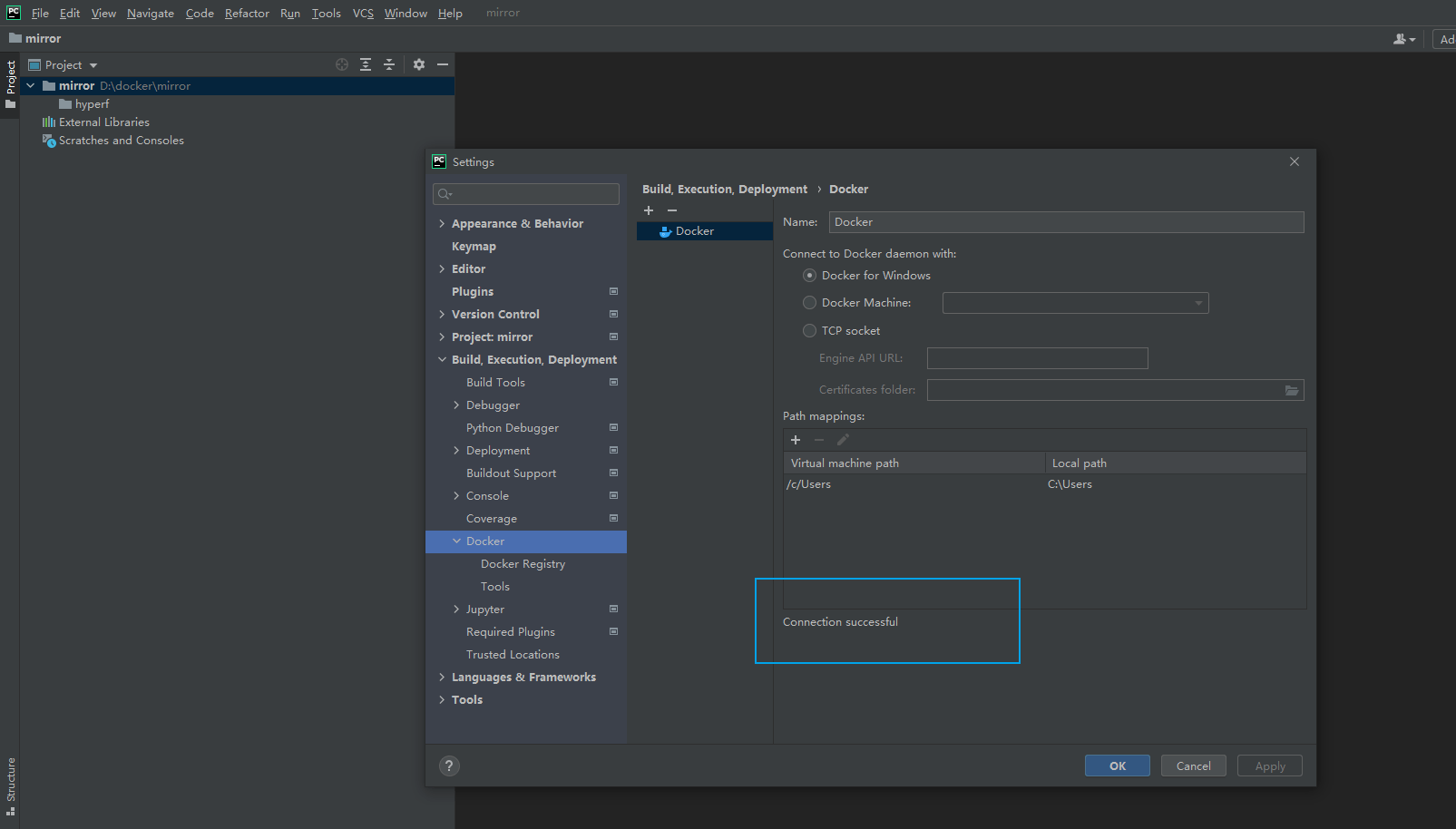 win10 配合 phpstorm 使用 docker 開發