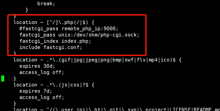 网站服务器配置nginx.conf 有误，导致服务器 $_SERVER的PATH_INFO 无法获取