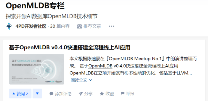 重磅消息·OpenMLDB官方网站 今日正式上线！