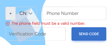 请教 点击获取验证码按钮，如何验证手机号？