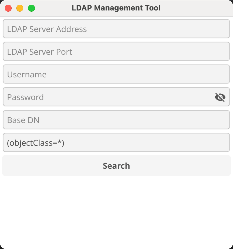 用fyne写一个 ldap admin tools -- 连接ldap
